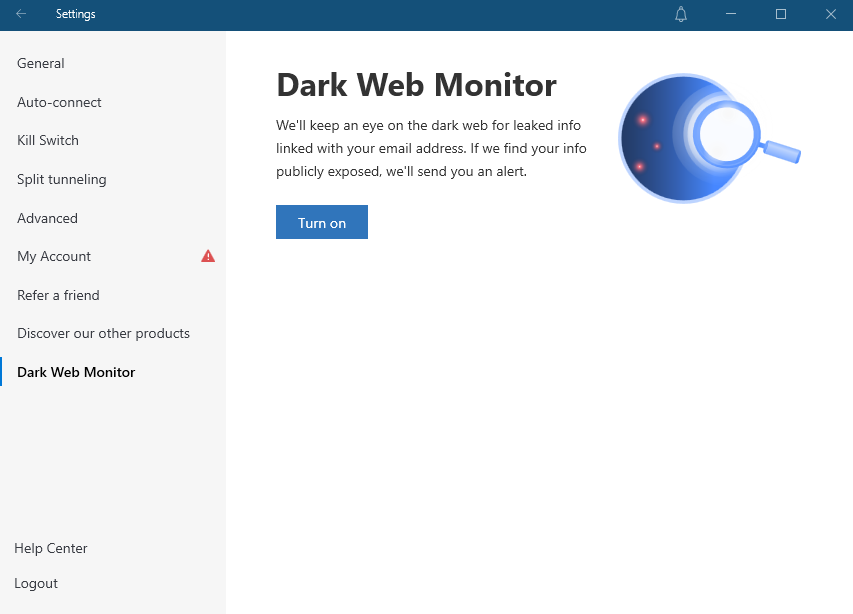 NordVPN dark web monitor settings on win 7.png