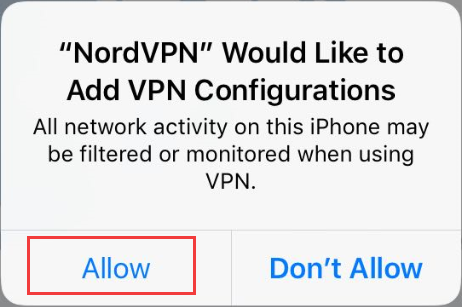 NordVPN Configurarion access notification iOS.png