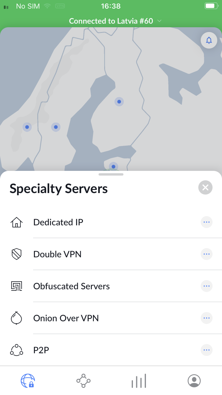 NordVPN Specialty Servers iOS.png