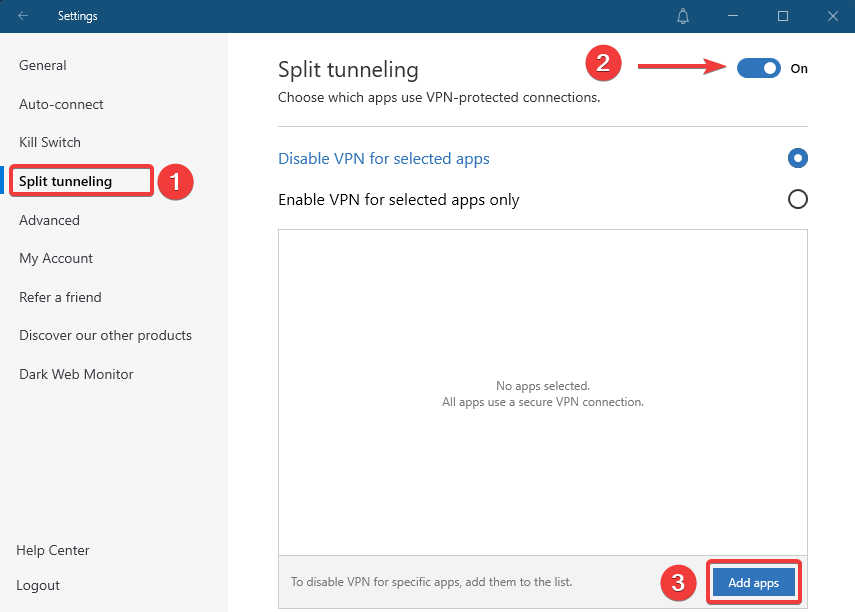 win 7 and 8 NordVPN split tunneling settings.png