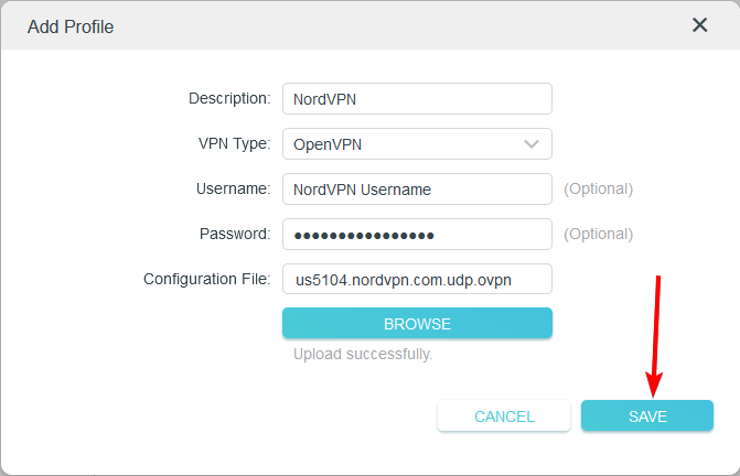 save button is located next to the cancel button in the right bottom corner of the pop-up