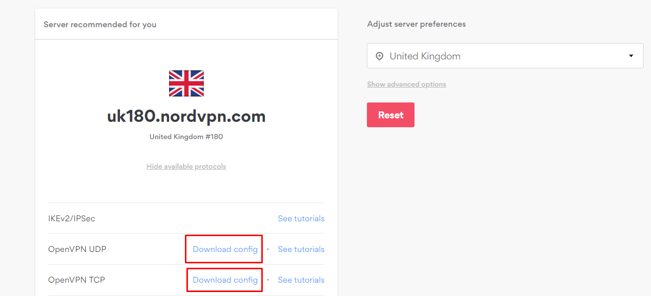 Downloading OpenVPN client configuration files