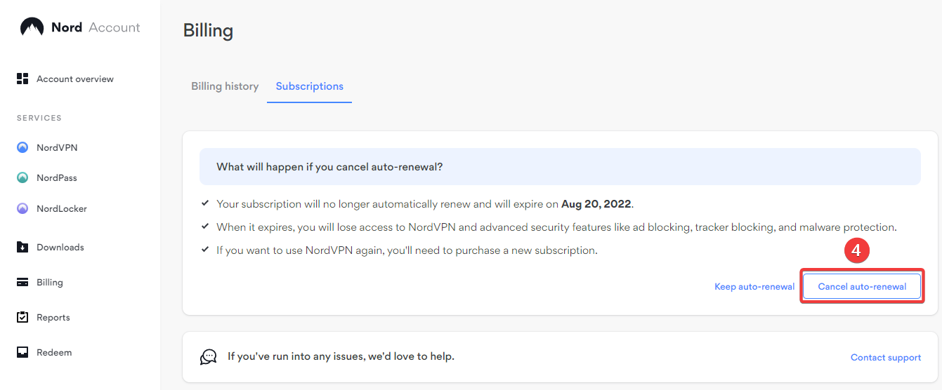 NordVPN subscription cancel steps 2.png