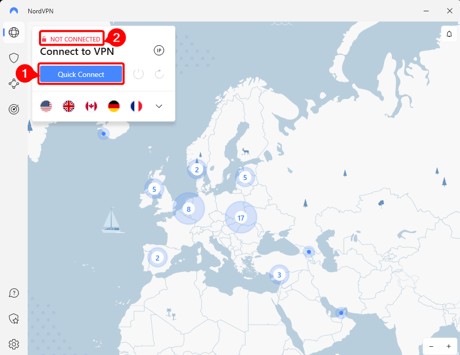 NordVPN_quick connect and connection status win 10 or 11.png