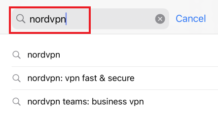 NordVPN app in App Store search.png