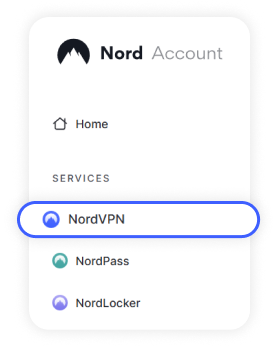 in Nord Account go to NordVPN tab on the left (1).png